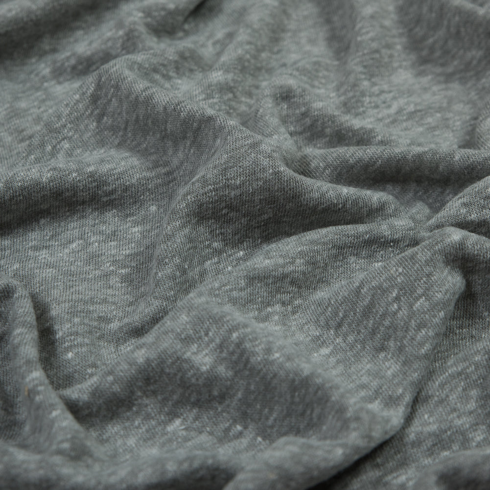 Heather Ash Linen and Polyester Knit