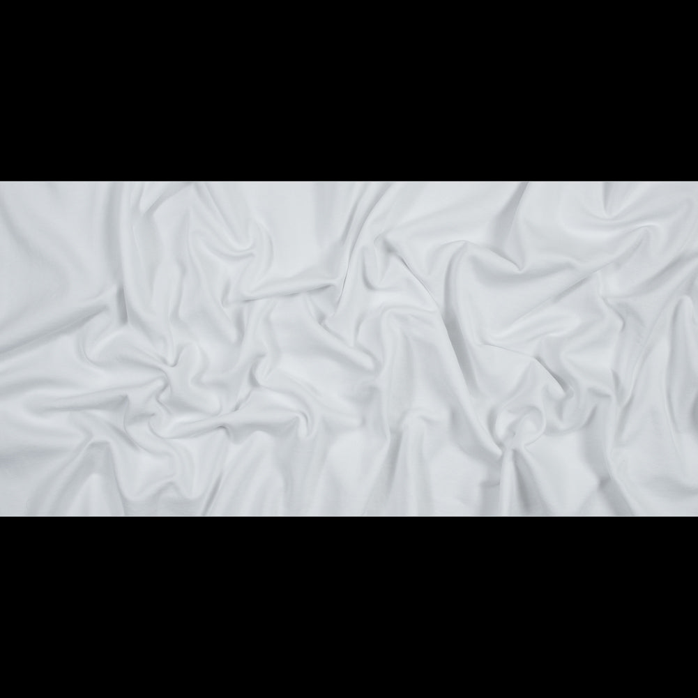 Cotton and Polyester Brushed Fleece - White
