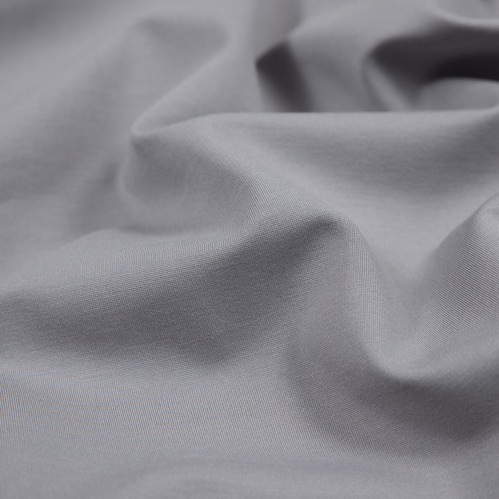 Stretch Ponte Knit - Zinc - Papilio Collection