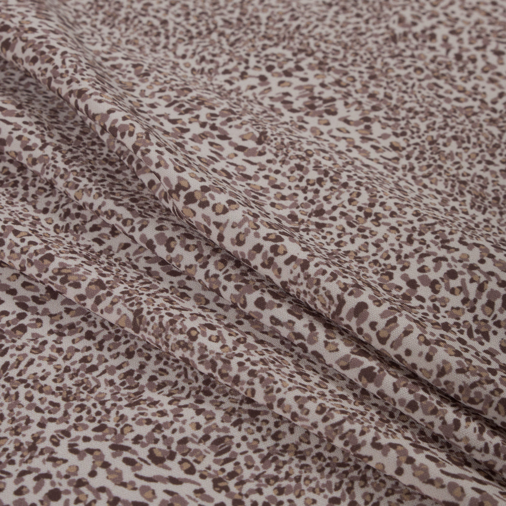 Italian Beige Animal Digitally Printed Stretch Polyester