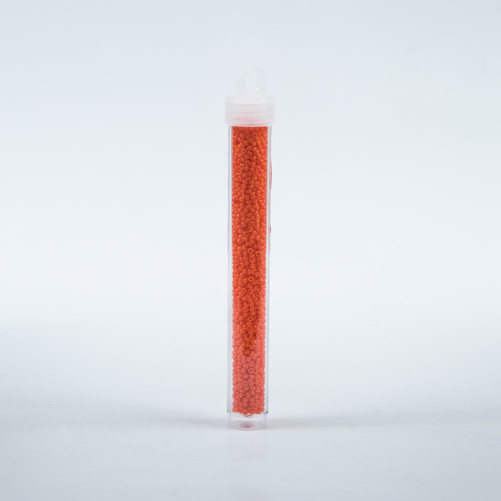 Orange Opaque Czech Seed Beads - Size 10