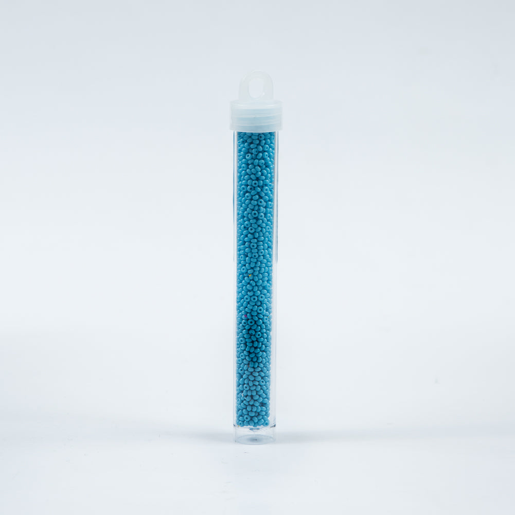 Light Blue Opaque Czech Seed Beads - Size 10
