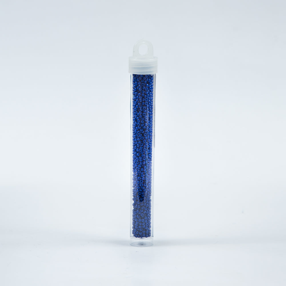 Royal Blue Opaque Czech Seed Beads - Size 10