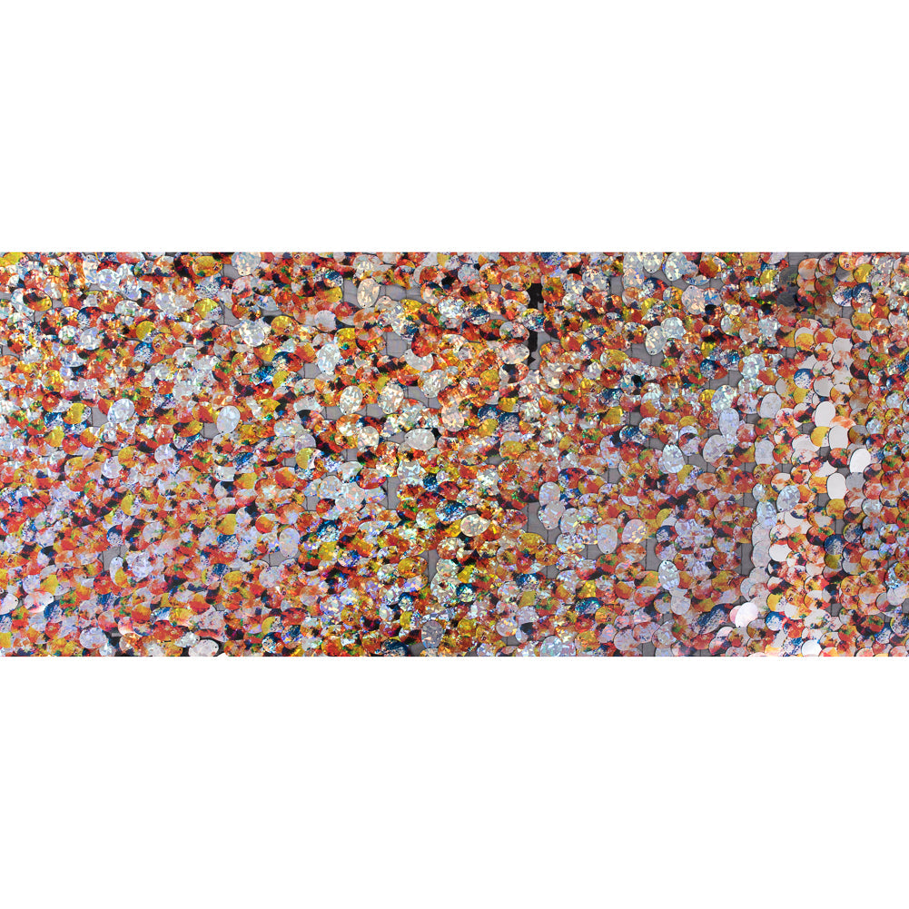 Mesh with Large Paillette Sequins - Multicolor Reflective - Gilles Collection