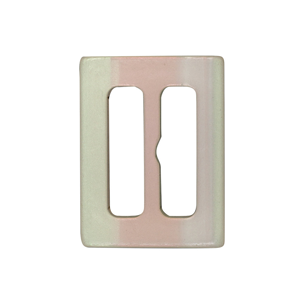 Icicle and Cantaloupe Iridescent Plastic Slider - 1.125" x 1.4375"
