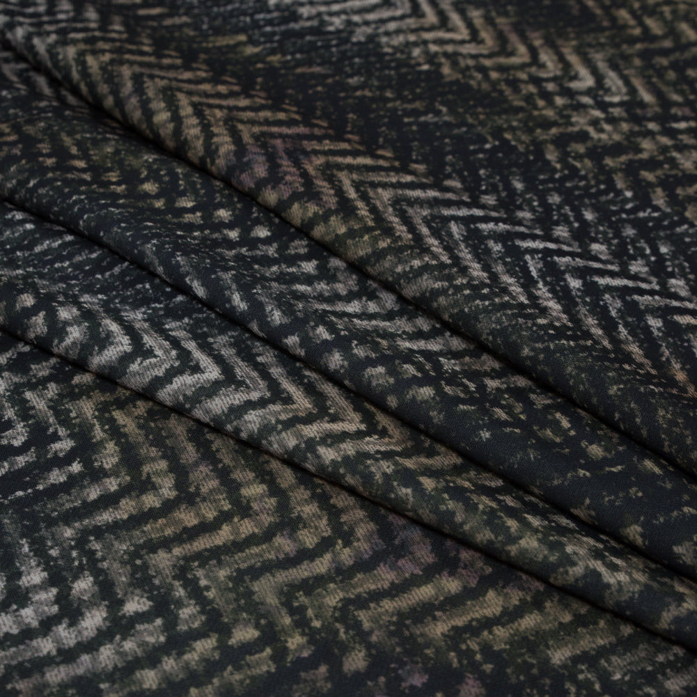 Army Colored Large-Scale Herringbone Polyester Panel