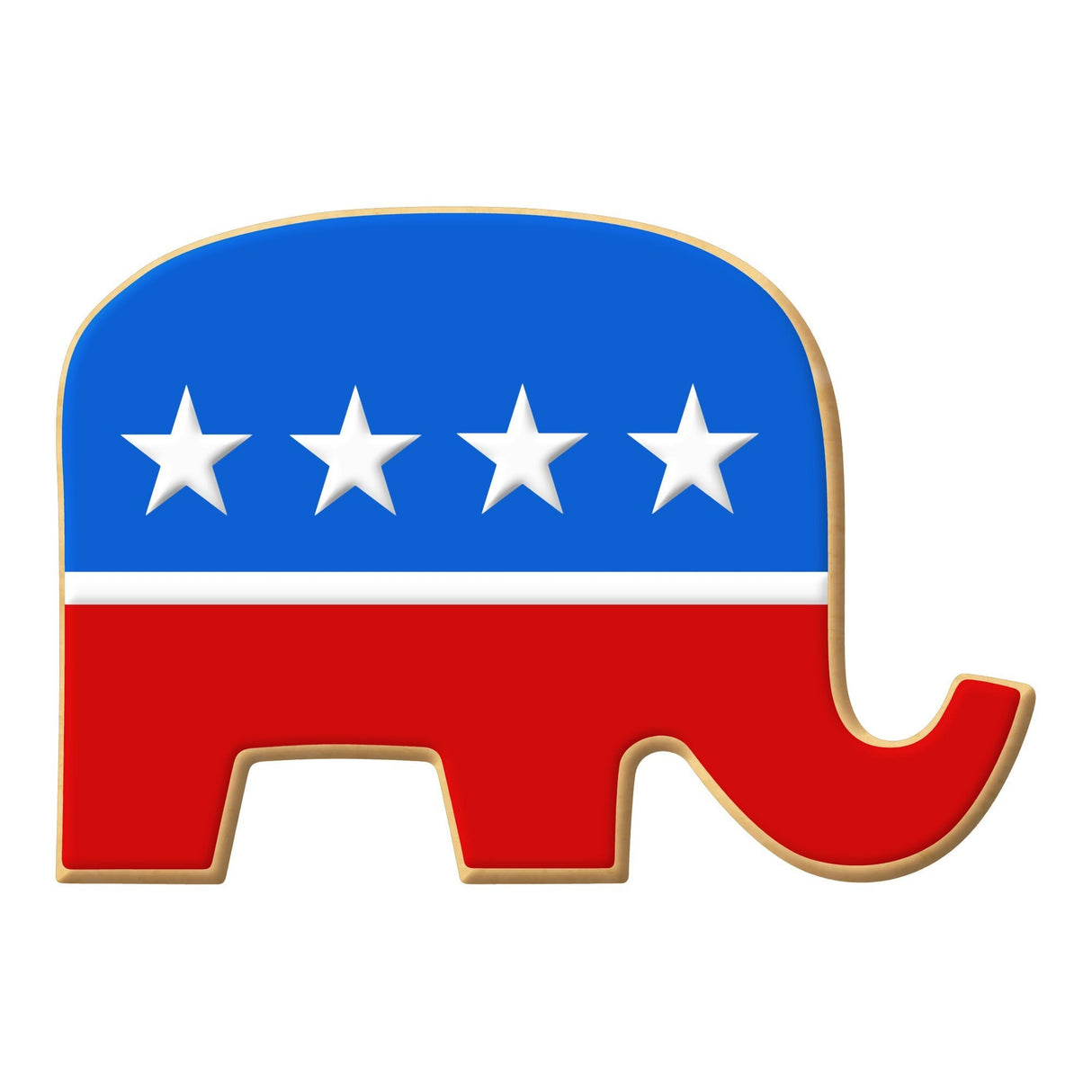 Republican Elephant Cookie Cutter 4 in B1290