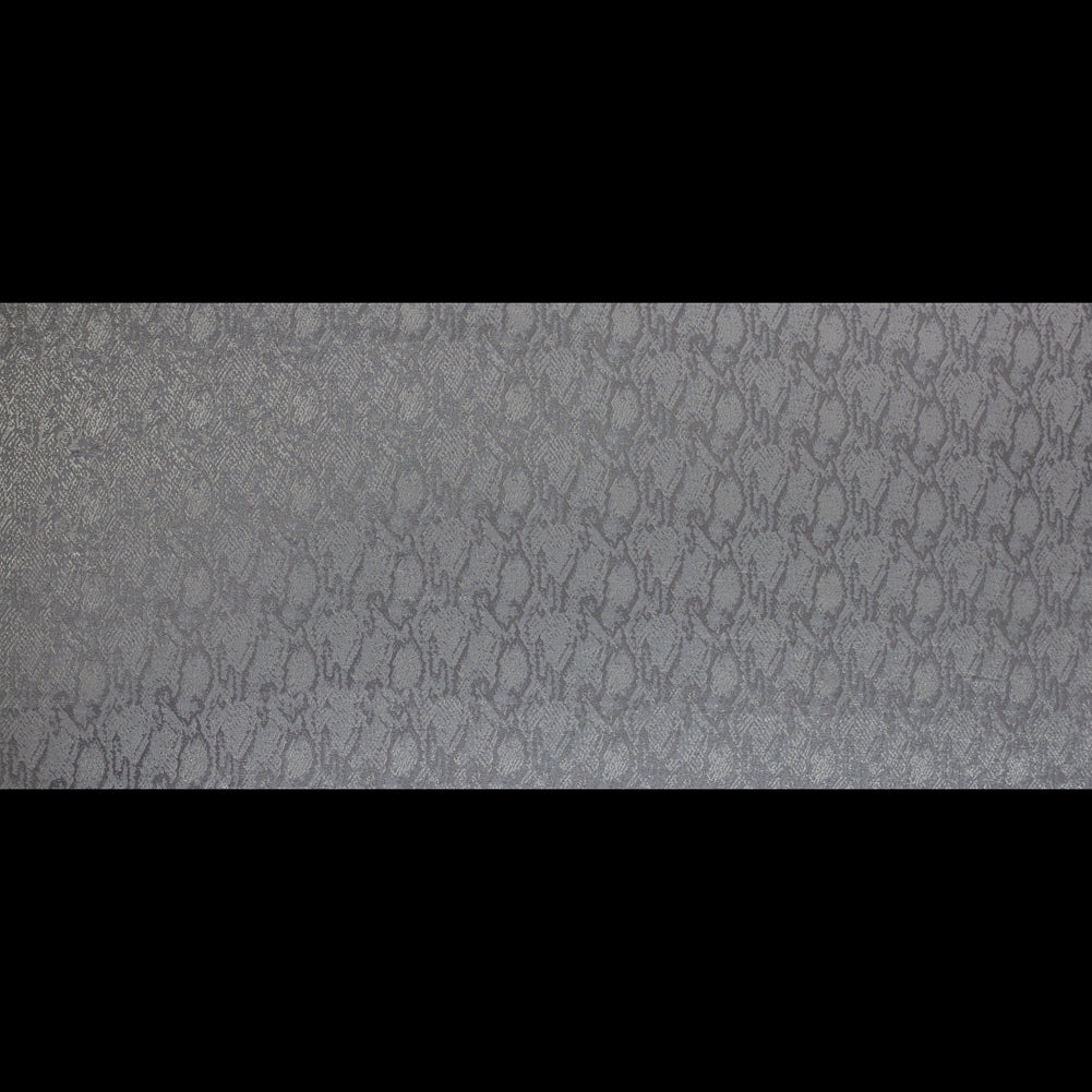 Metallic Ivory, Gray and Nude Python Jacquard
