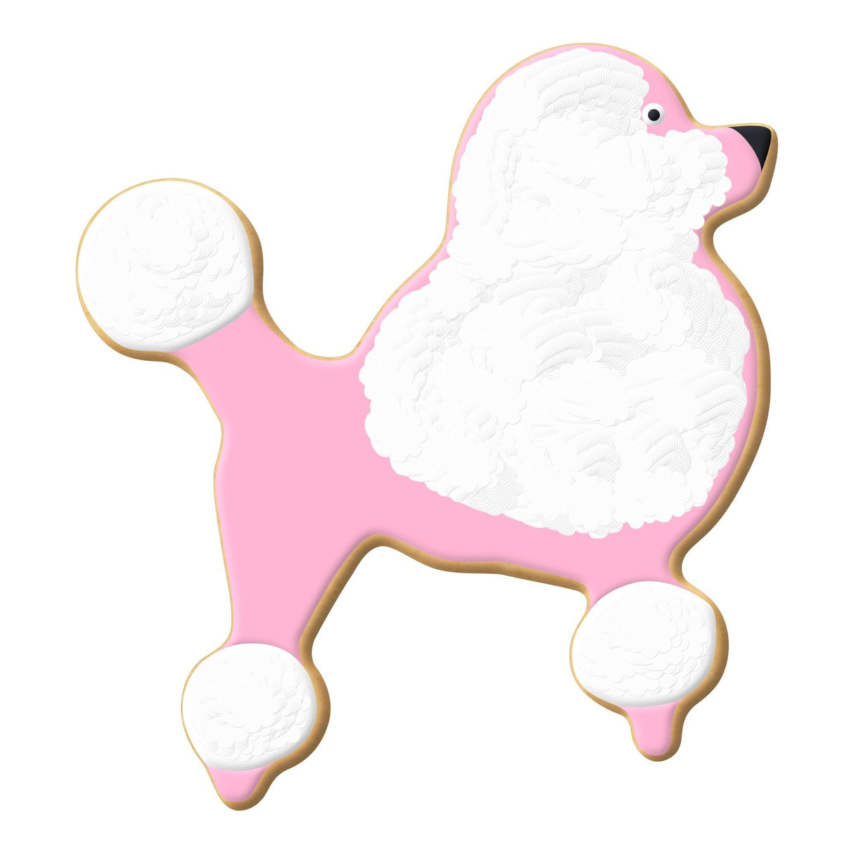 Poodle Dog Cookie Cutter 3 in B920