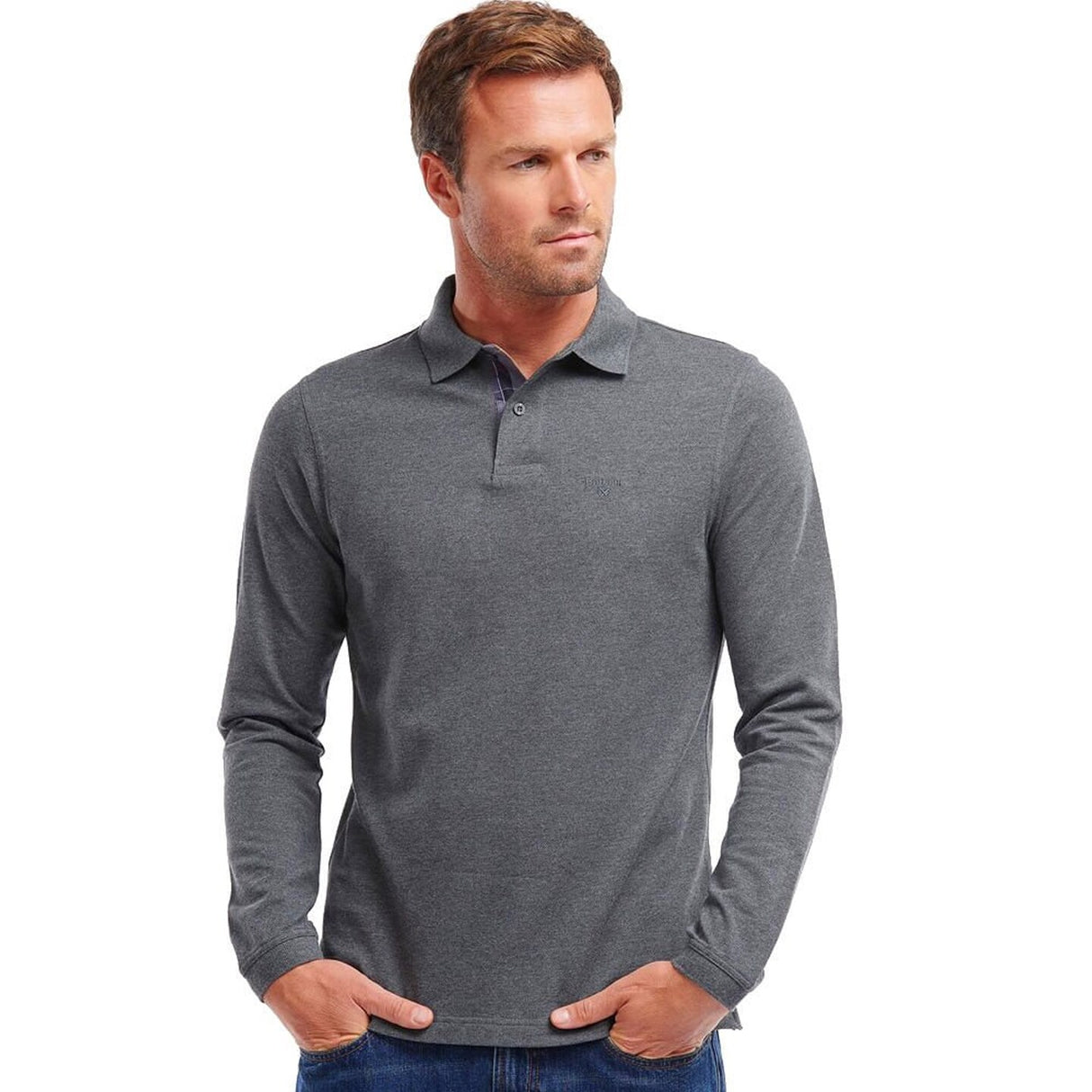 TravisMathew® Oceanside Heather Long Sleeve Polo