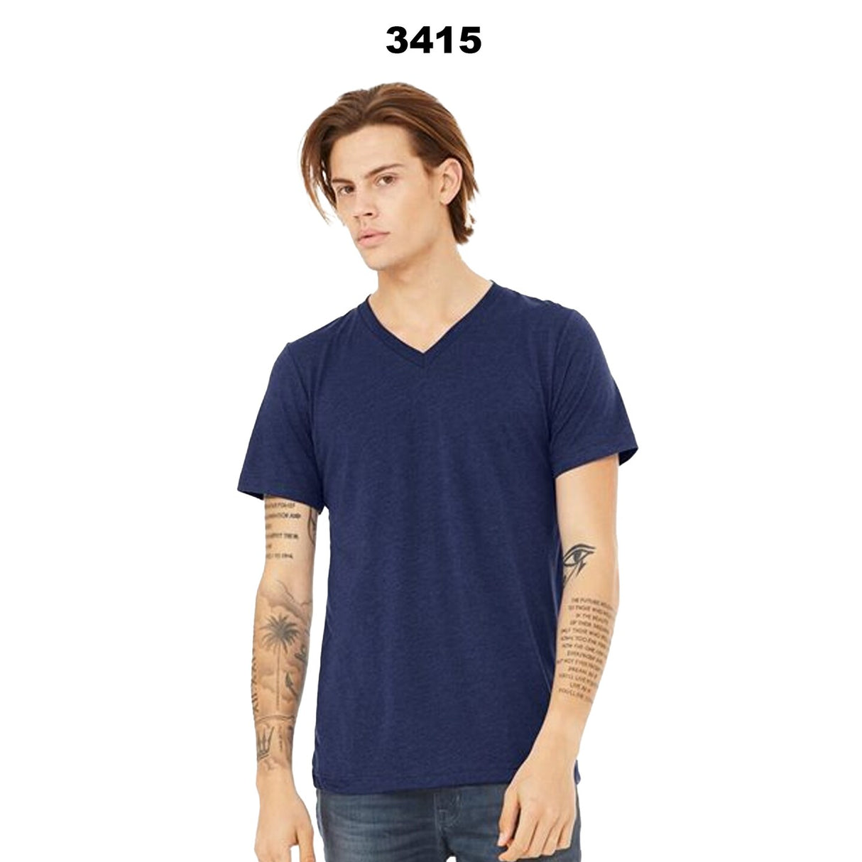 BELLA + CANVAS® Triblend V-Neck Short Sleeve Tee