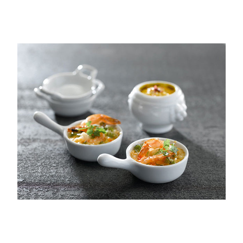 Packnwood Mini White Square Porcelain Sauce Dish, 2 oz, 2.8" x 2.8" x 1.2" H, Case of 24