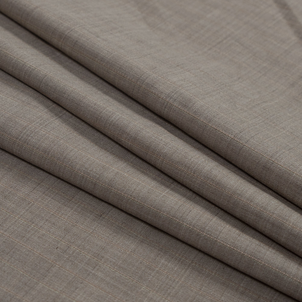 Winter Twig Striped Lightweight Wool Woven with Give