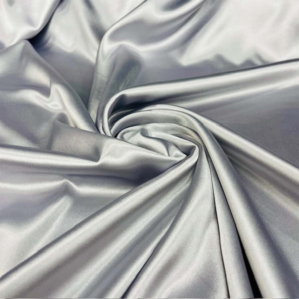 1 Yard Premium 250 GSM Bridal Stretch Satin Fabric Glossy Soft Material for Gowns 60 Inch Width 100% Polyester