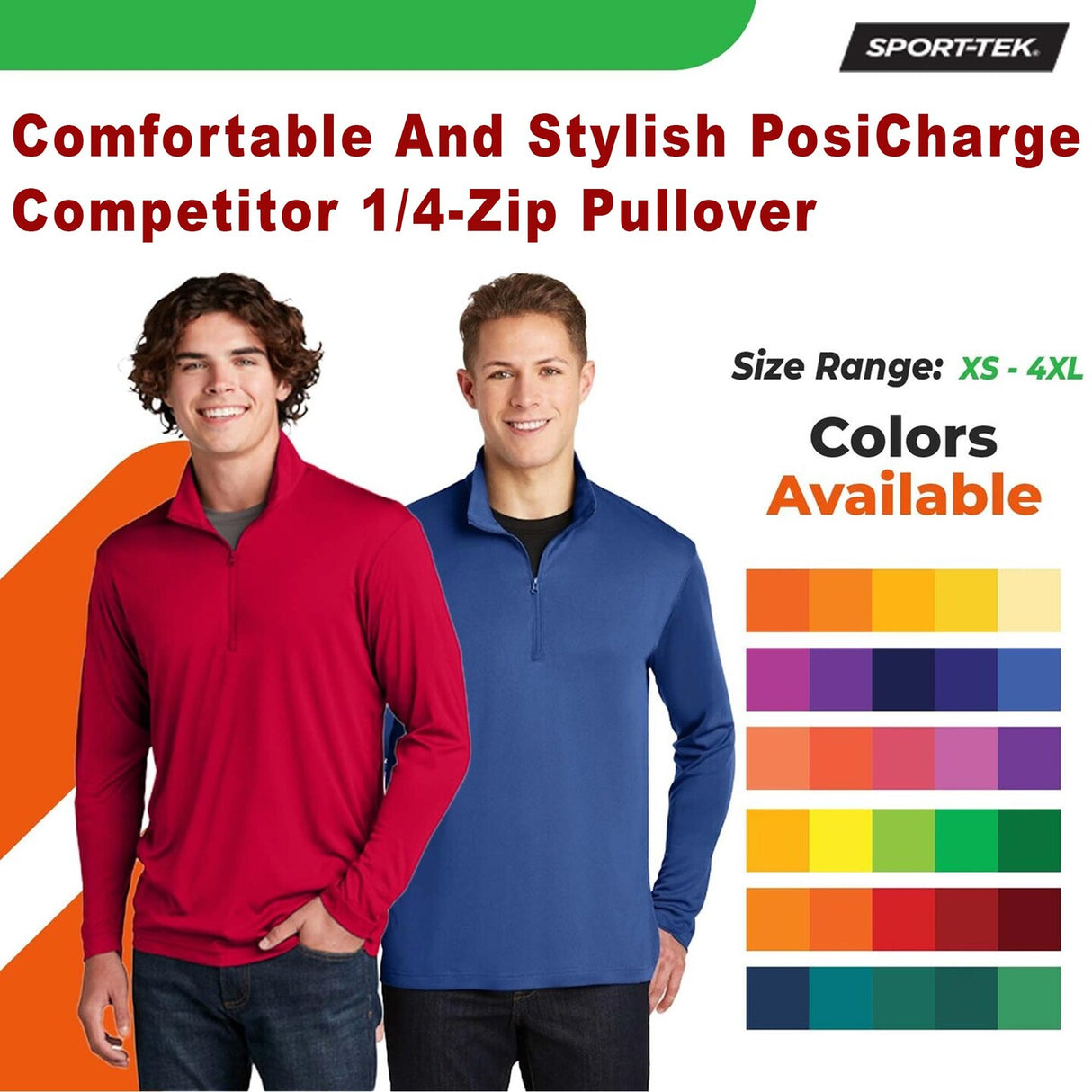 Sport-Tek® Comfortable And Stylish PosiCharge Competitor 1/4-Zip Pullover