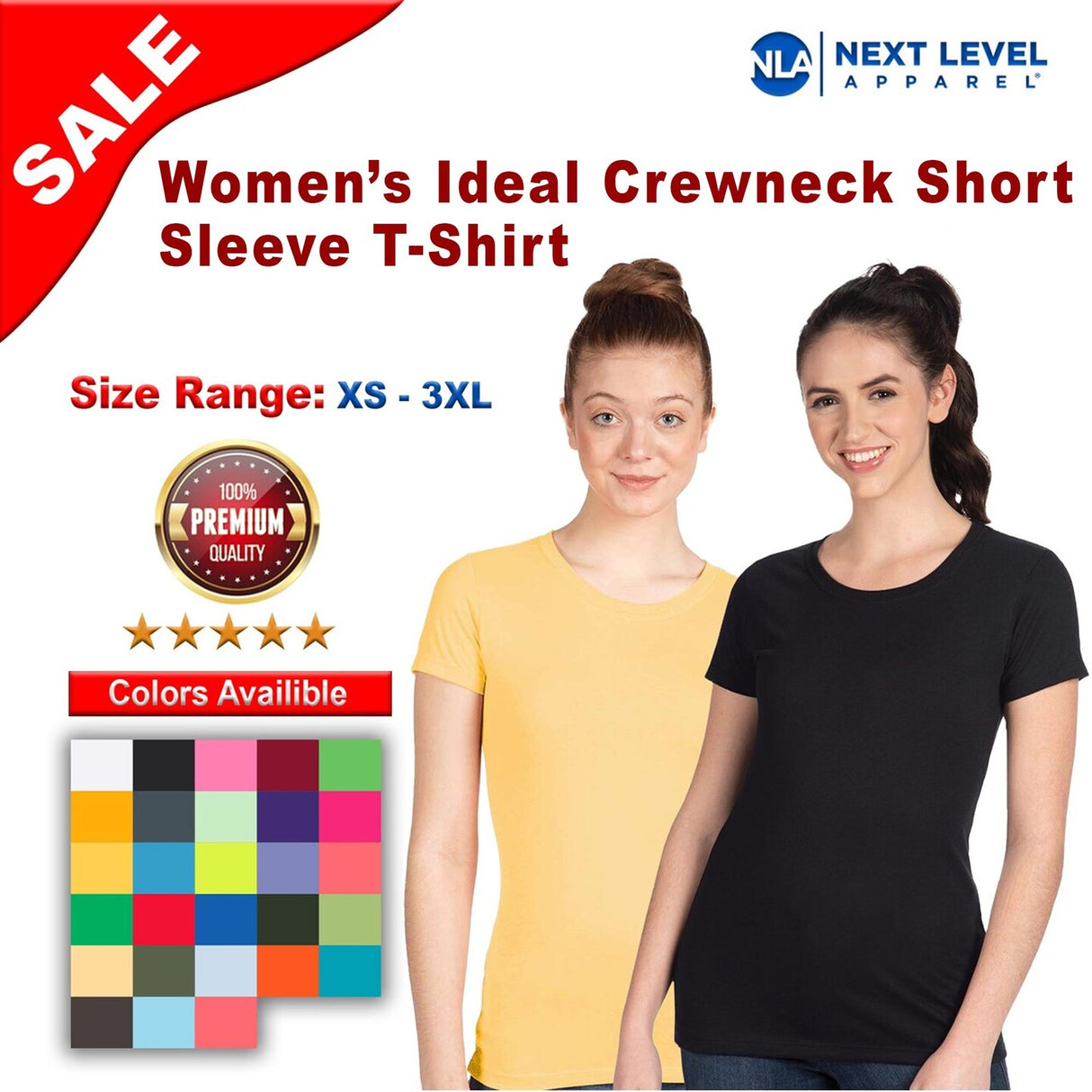 Next Level® Women’s Ideal Crewneck Short Sleeve T-Shirt