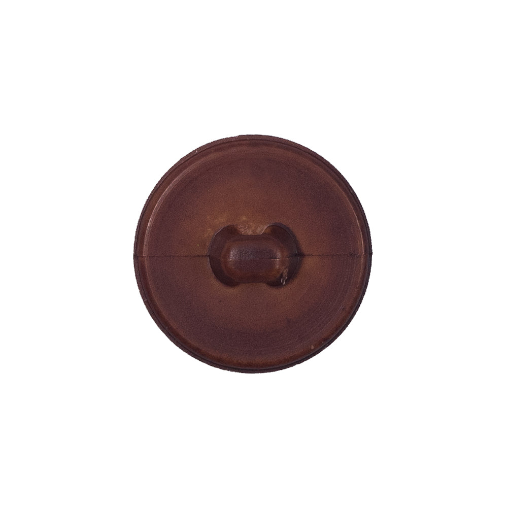 Italian Brown Pebbly Shank-Back Button - 32L/20mm