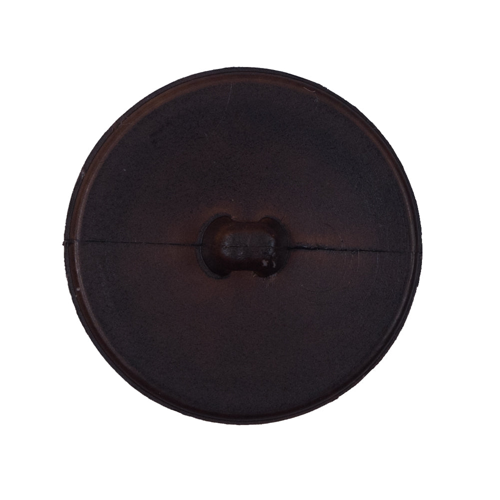 Brown Etched Plastic Shank Back Button - 44L/28mm