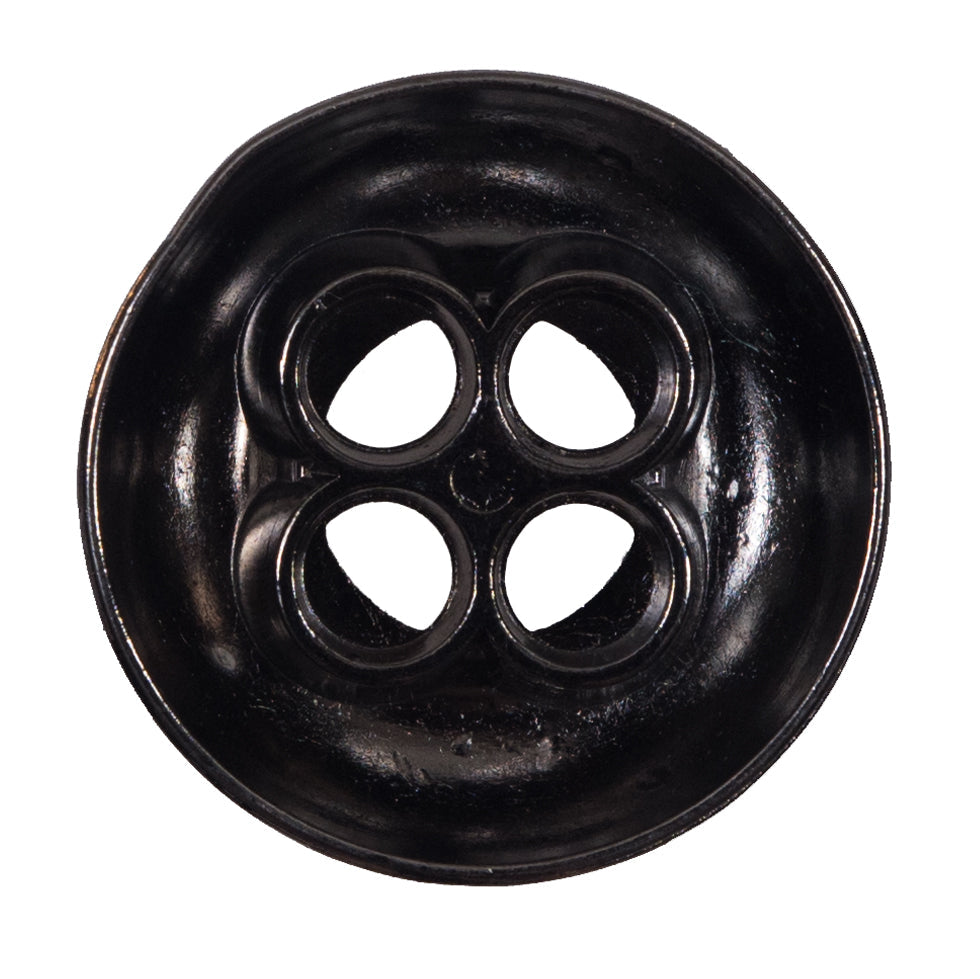 Italian Silver Metal 4-Hole Button - 54L/34mm