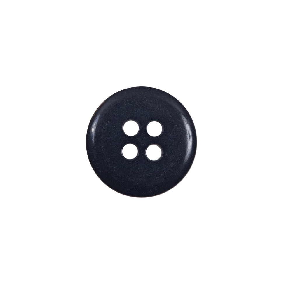 Navy Plastic 4-Hole Button - 24L/15mm