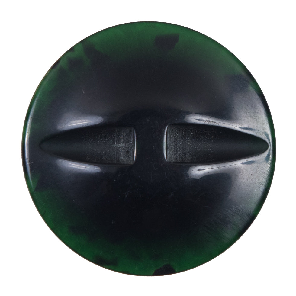 Green Self Shank Plastic Button - 54L/34mm