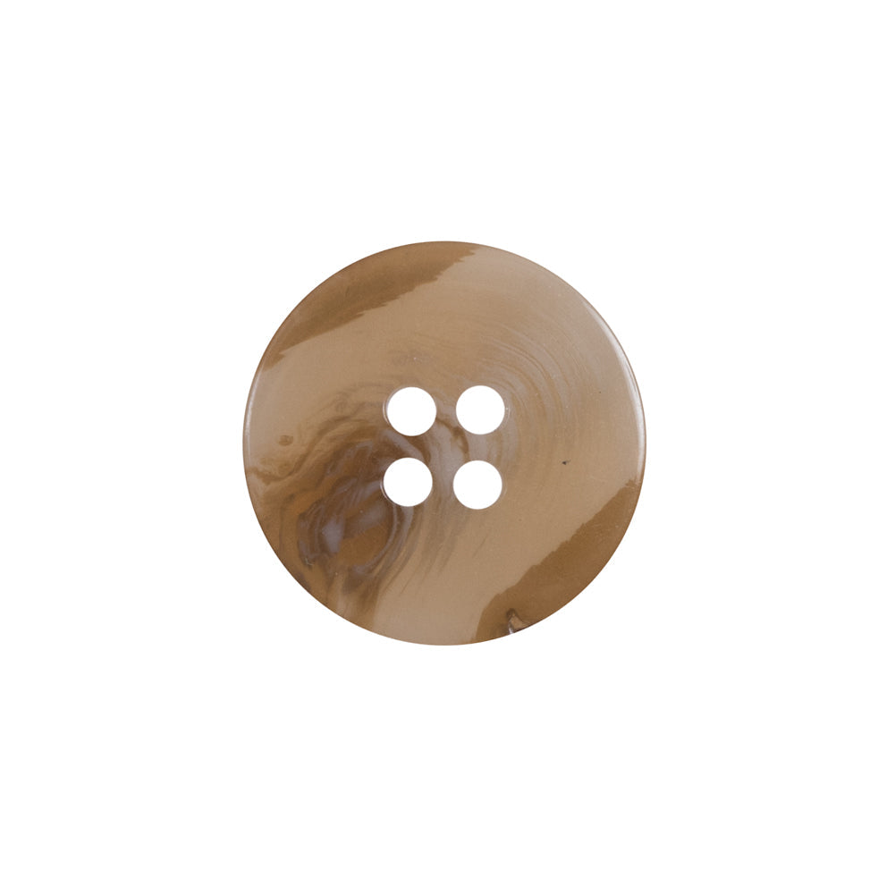 Light Brown Plastic 4-Hole Button - 32L/20mm