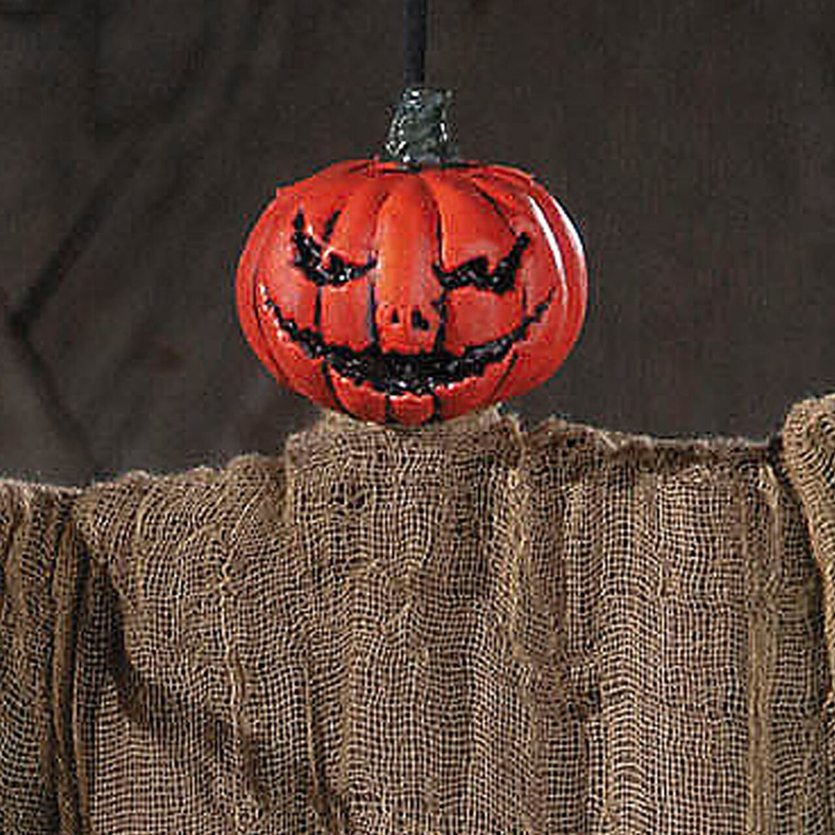 2 Ft Hanging Green Pumpkin Man Halloween Decoration