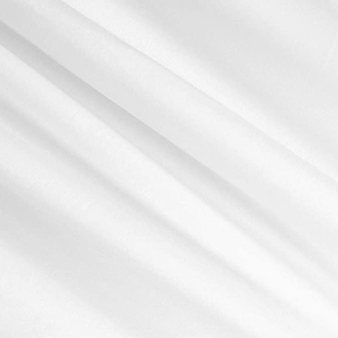 Poly Spandex Knit Fabric White DTY Double Brushed