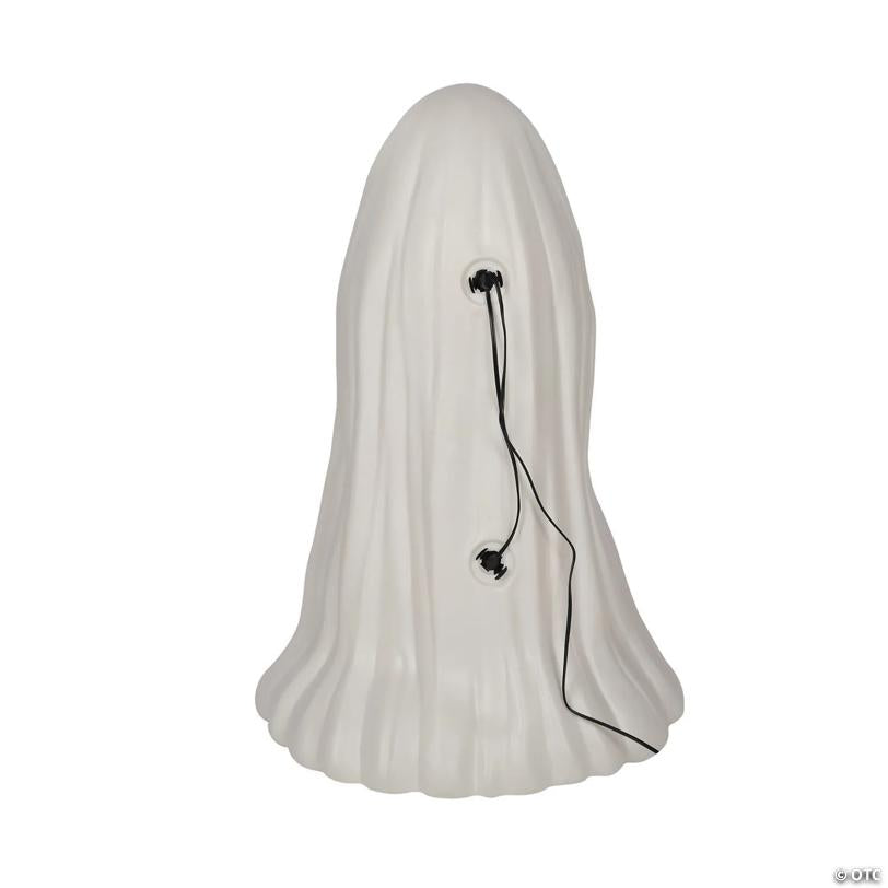 31" Light-Up Surprised Ghost Blow Mold Figure Tabletop Halloween Decoration