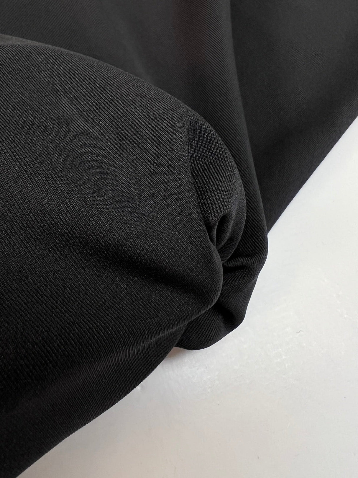 Black Stretch Knitted Fabric