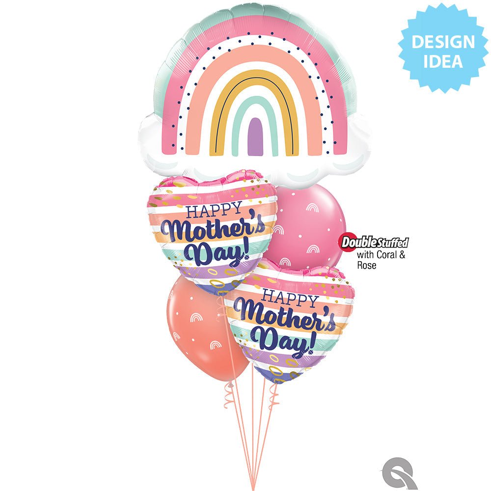 Foil Balloon Kids Boho Colorful Rainbow 32 Inch