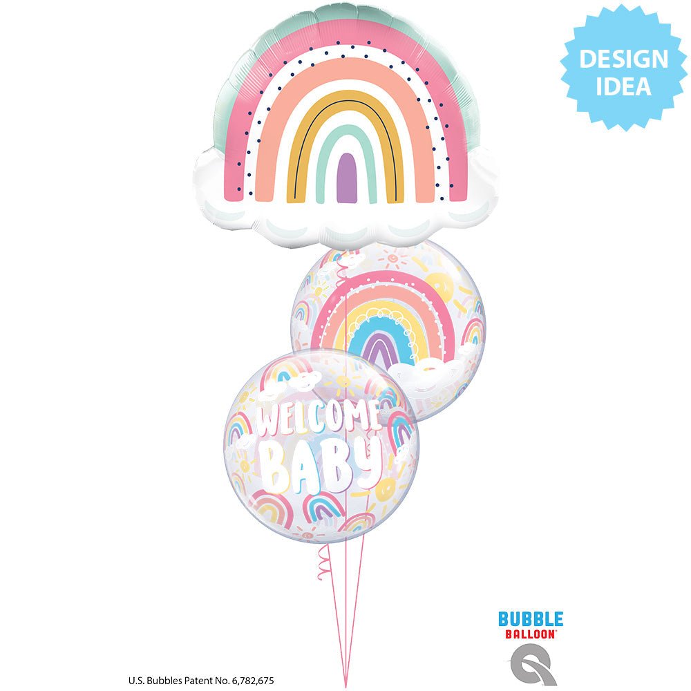 Foil Balloon Kids Boho Colorful Rainbow 32 Inch