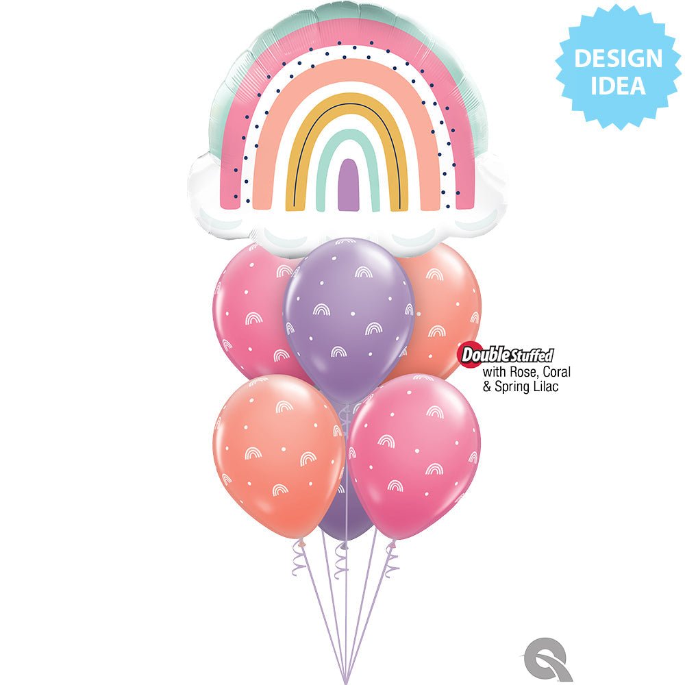 Foil Balloon Kids Boho Colorful Rainbow 32 Inch