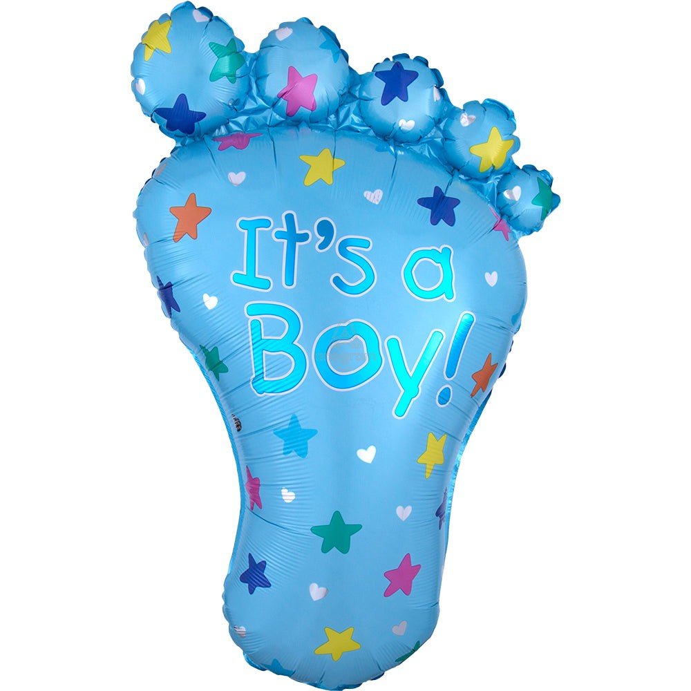 Foil Balloon Boys 32 Inch It's A Boy Foot