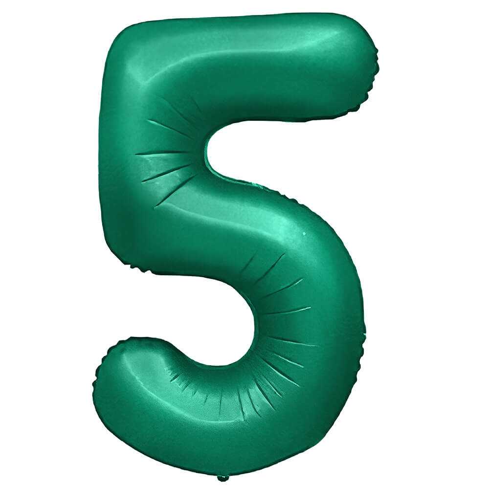 Foil Balloon Number 5 Green 32 Inch