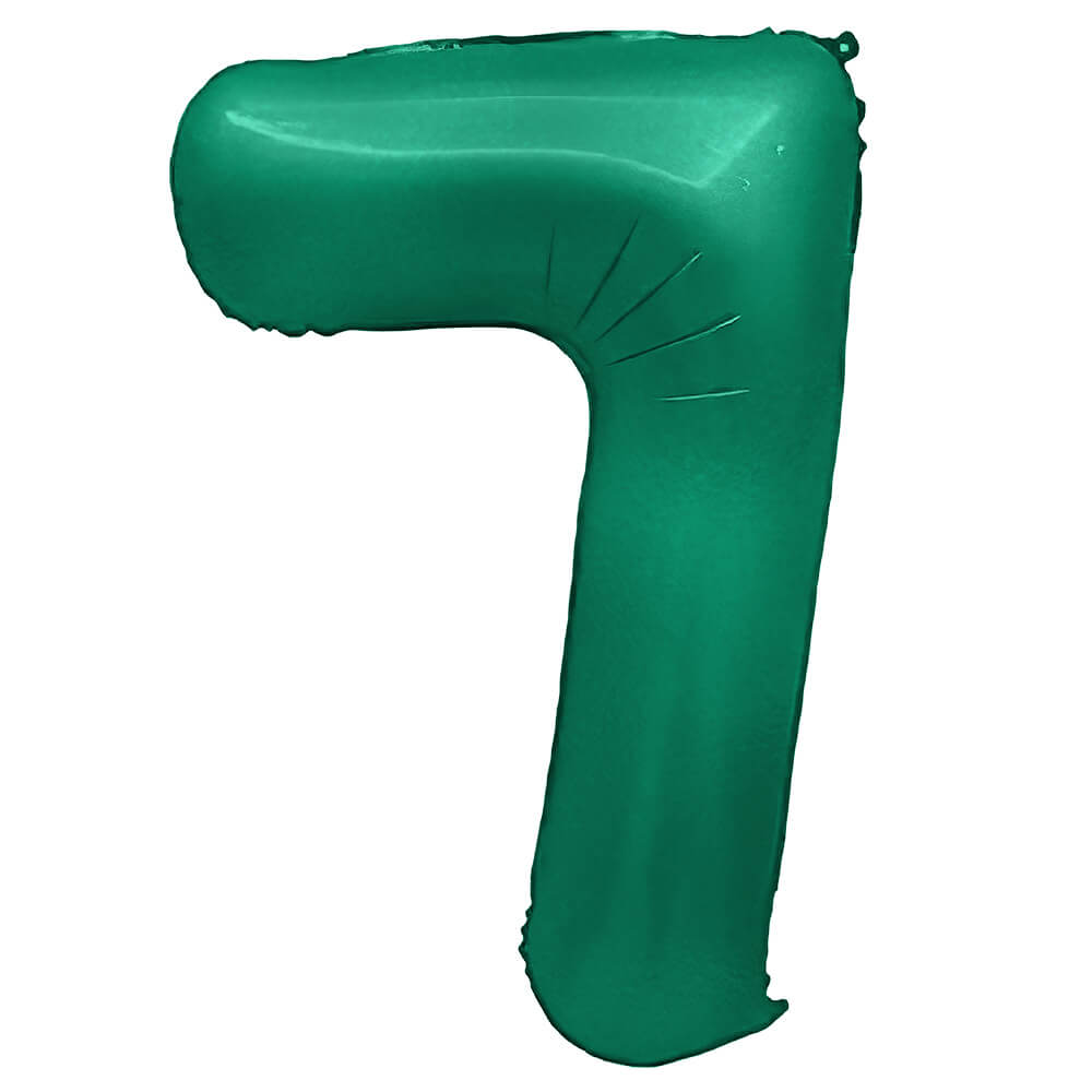 Foil Balloon Number 7 Green 32 Inch