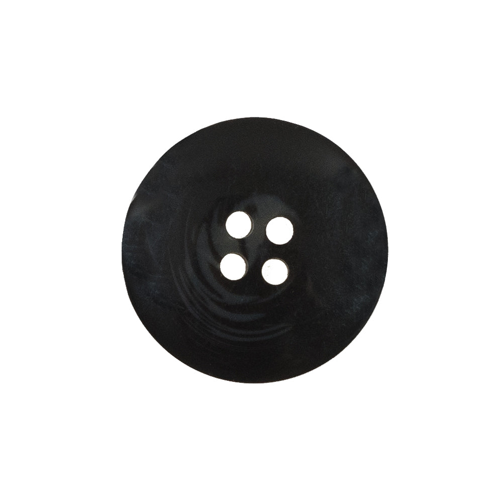 Black and Gray Swirled Plastic Button - 36L/23mm
