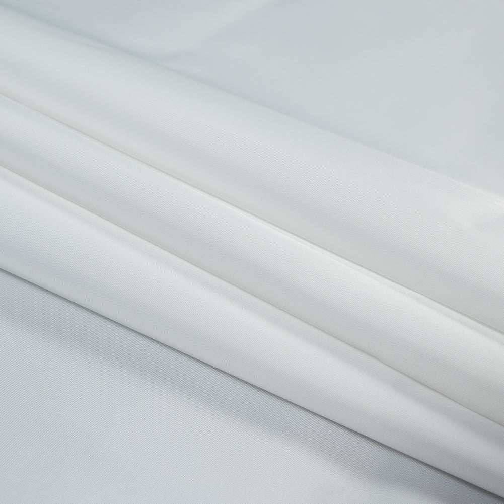 Water-Resistant Polyester Twill - White - Fisher Collection