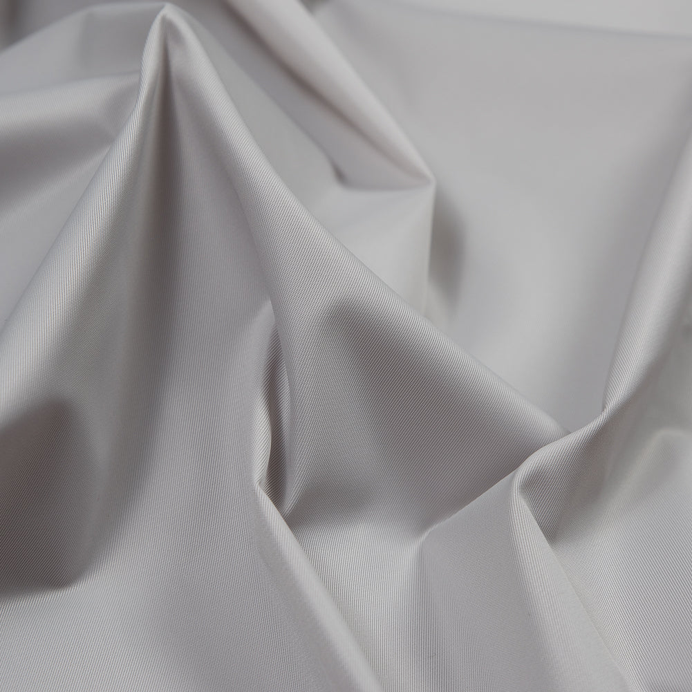 Water-Resistant Polyester Twill - Light Gray - Fisher Collection