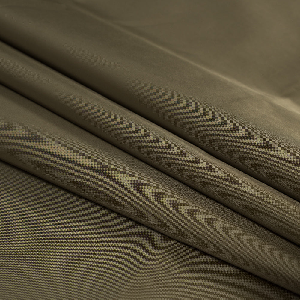 Water-Resistant Polyester Twill - Brown Olive - Fisher Collection