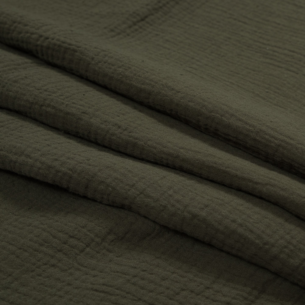 Double Cotton Gauze - Olive - Talamanca Collection