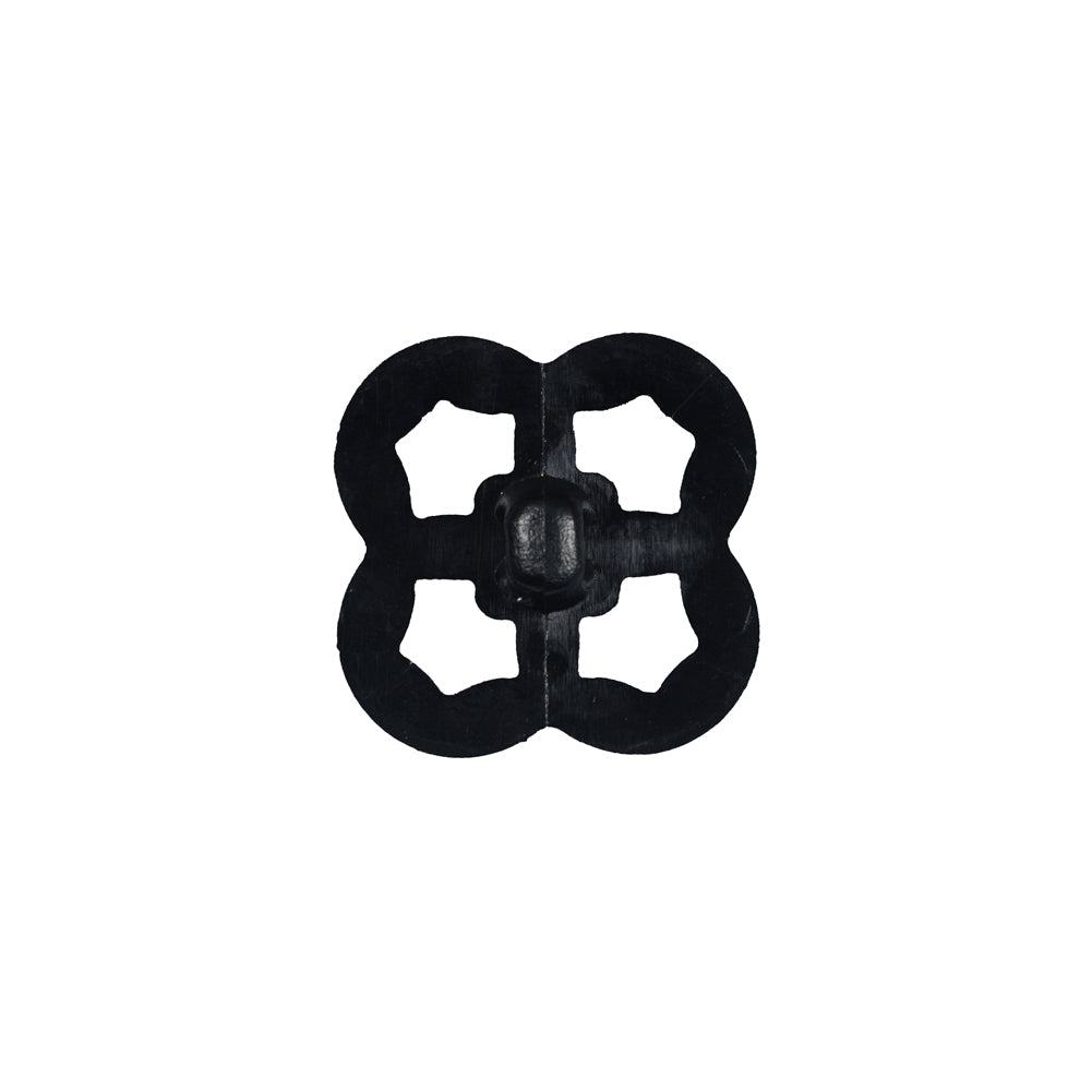 Italian Black Decorative Plastic Button - 36L/23mm