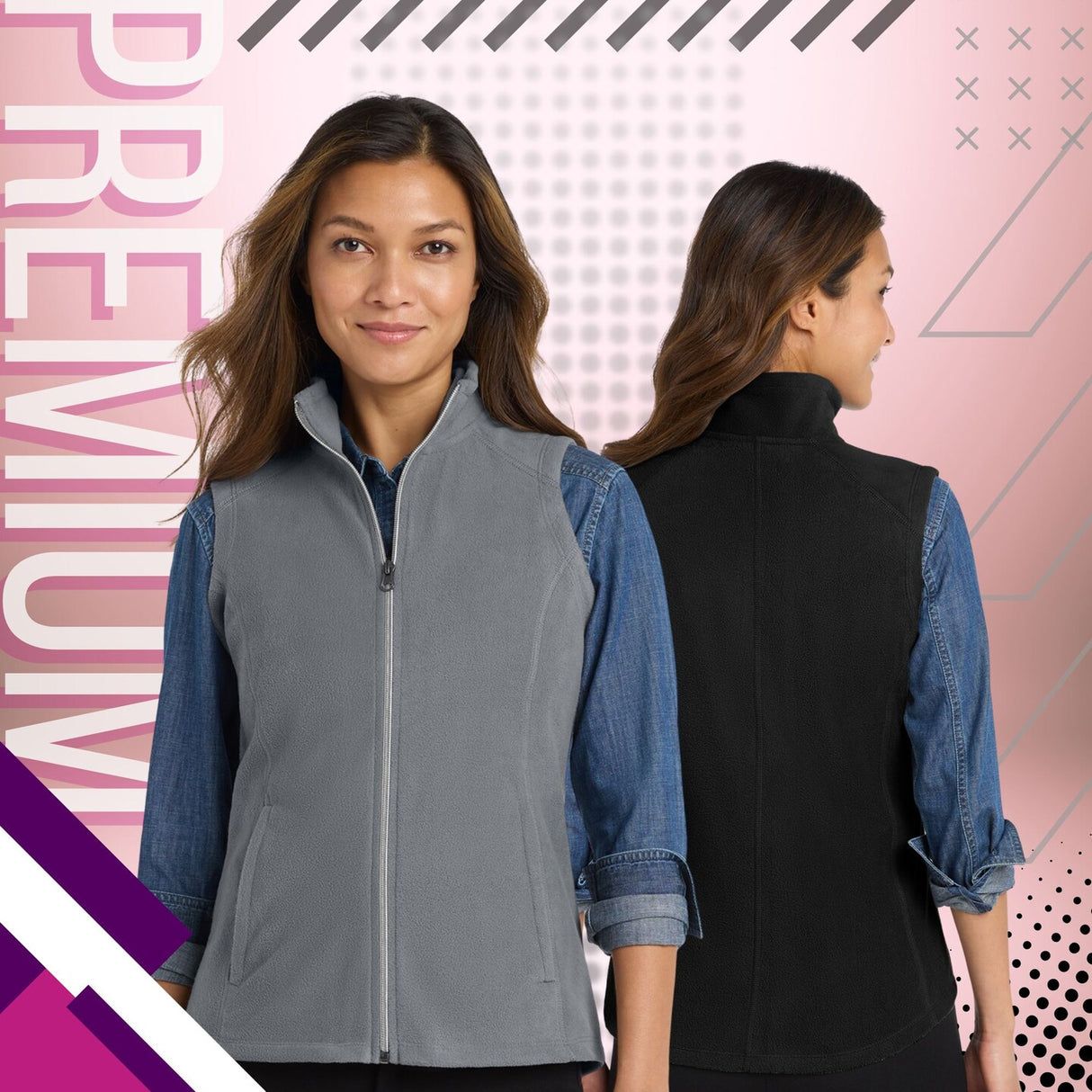 Port Authority® Women's Microfleece Vest Lightweight Cozy Layer for Cool Weather