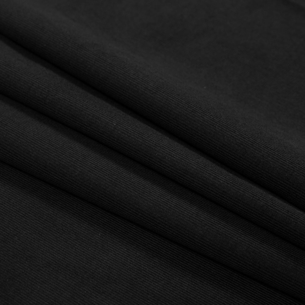 Featherwale Cotton Corduroy - Black - Dawn Collection