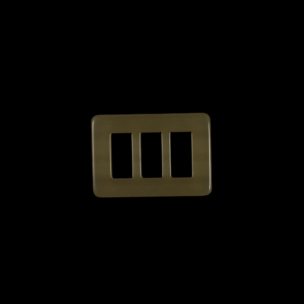 Dark Gold Rectangular Plastic Buckle - 1.5"