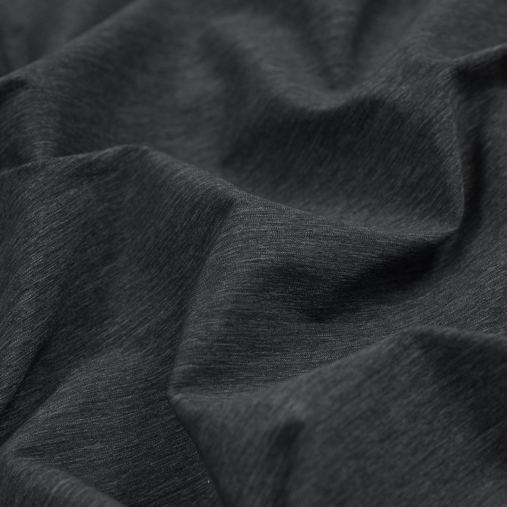 Gray Striated Stretch Nylon Woven