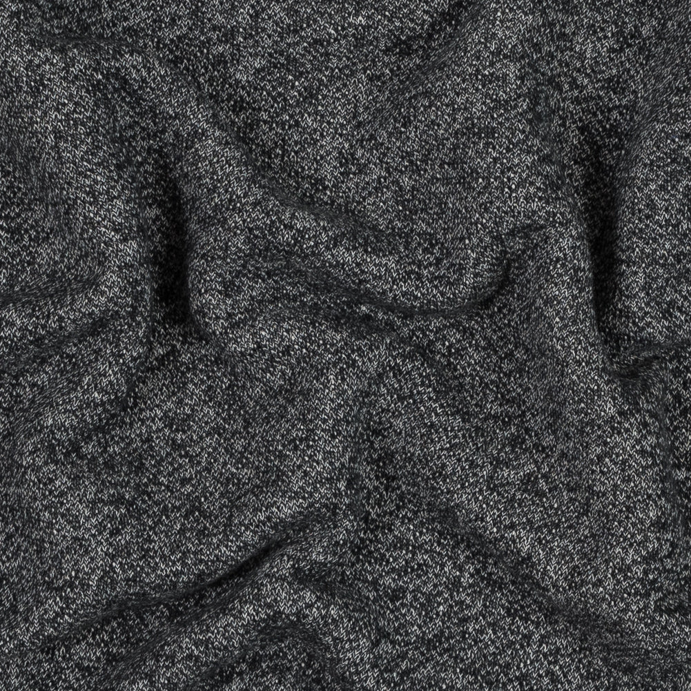 Thick Cotton French Terry - Heather Charcoal