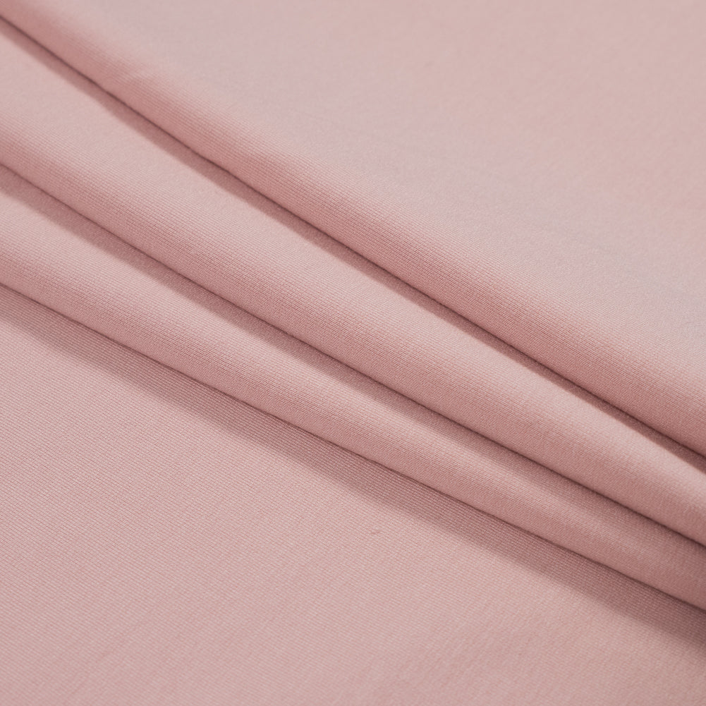 Bamboo Stretch French Terry - Mellow Rose - Emei Collection
