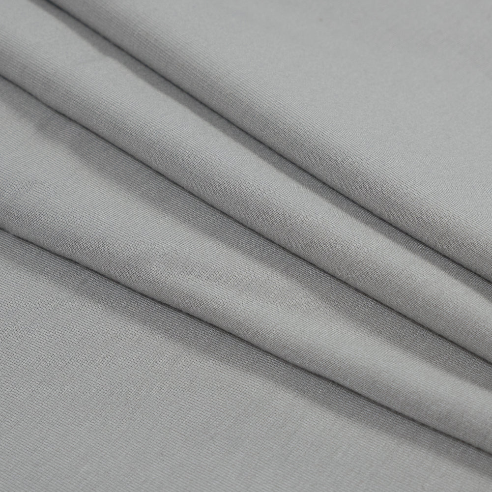 Bamboo Stretch French Terry - Grey Flint - Emei Collection
