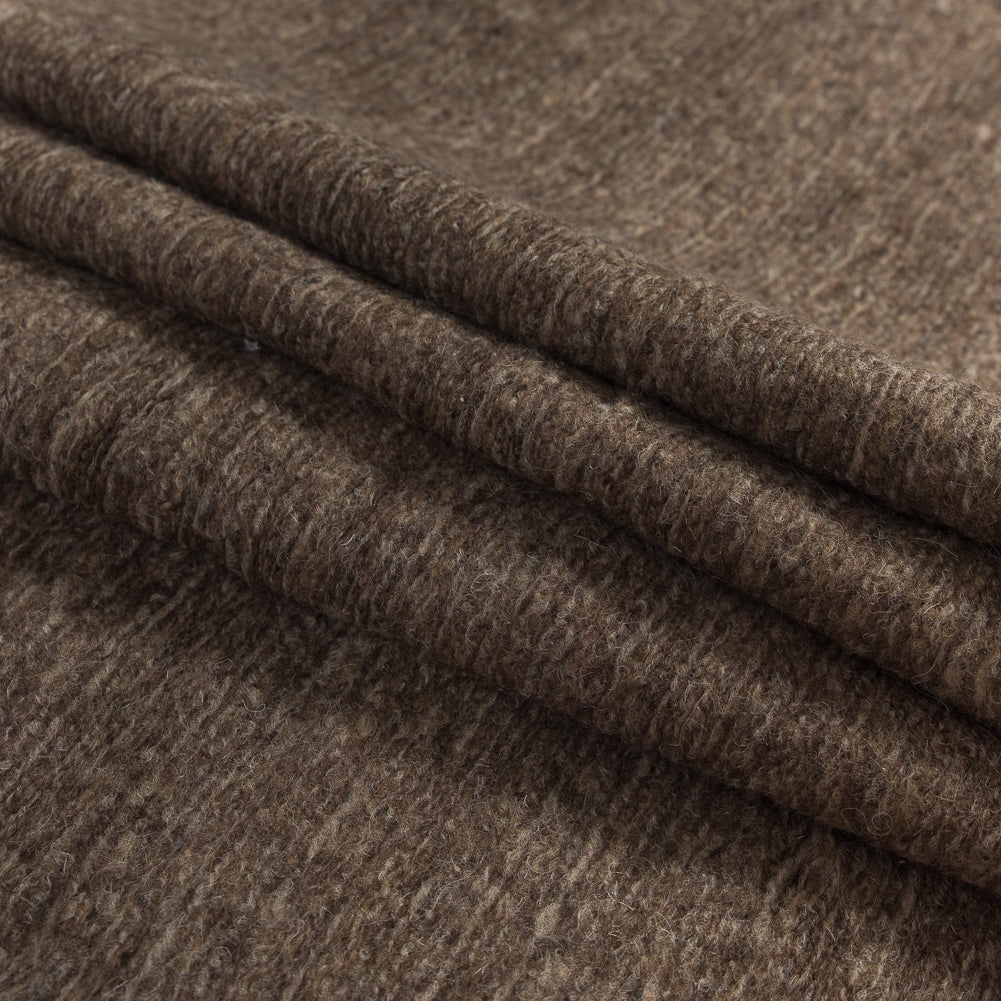 Wool Knit - Brown Striated - Designer Deadstock
